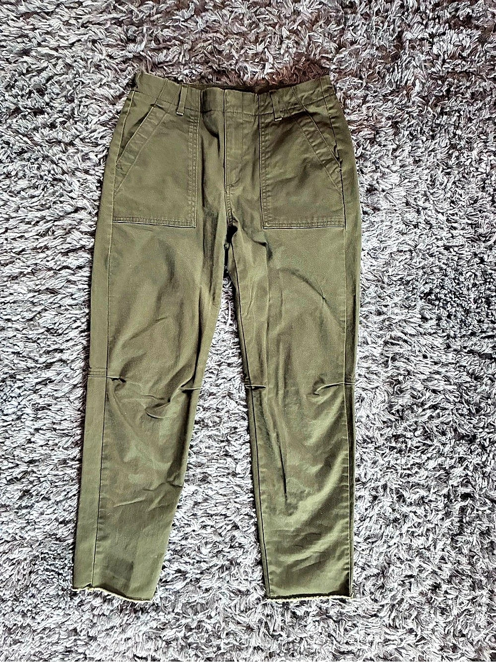 Banana Republic Girlfriend Authentic Chino Olive Pants Sz 2
